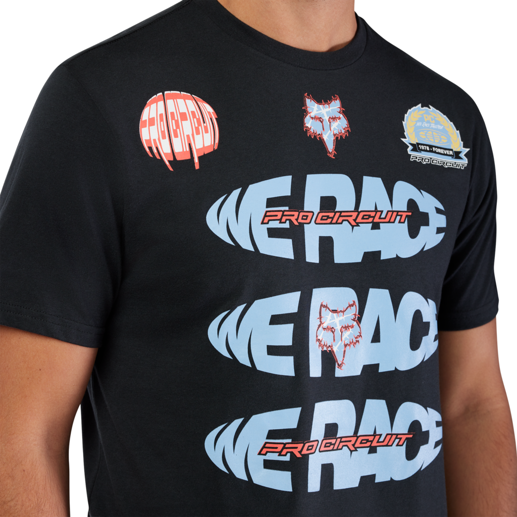 Fox Racing Pro Circuit SS Tee in SCHWARZ