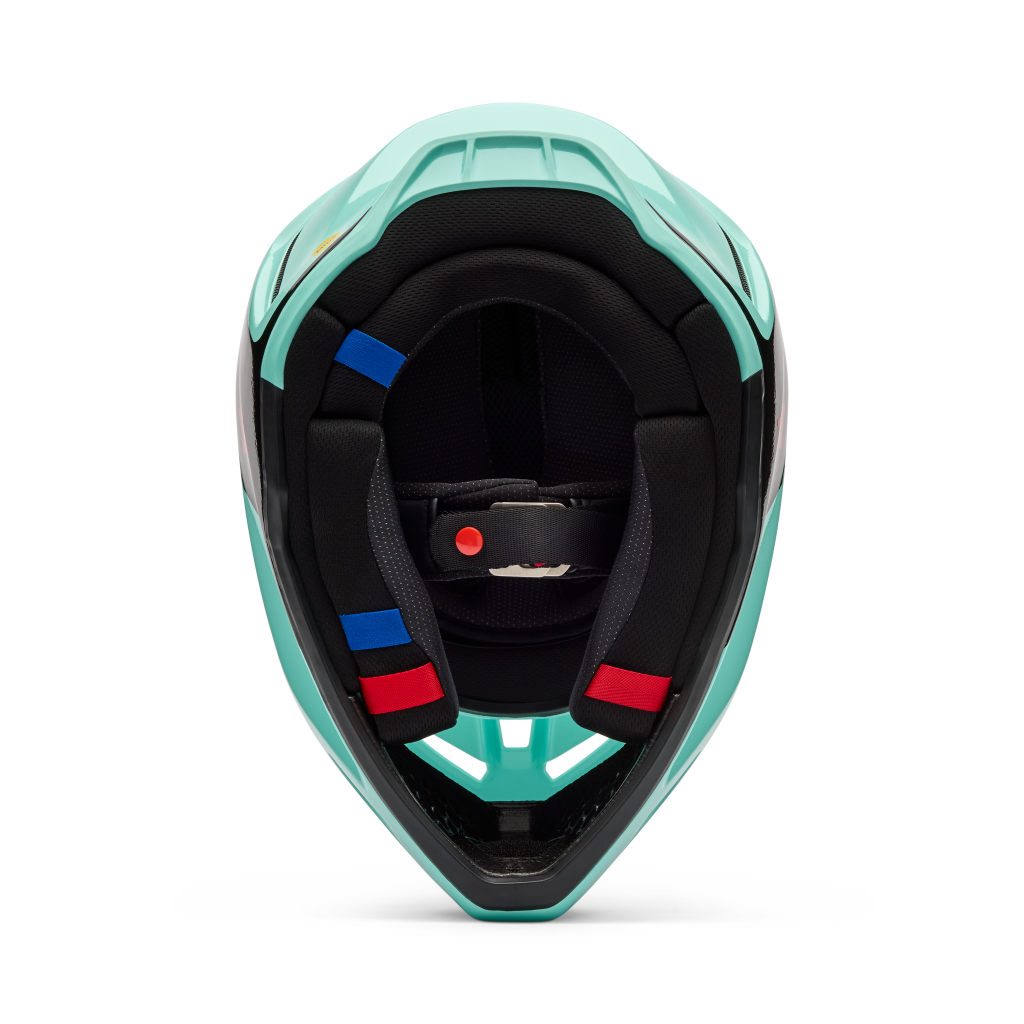 Fox Racing V3 Drip Motocross Helm in BLAU