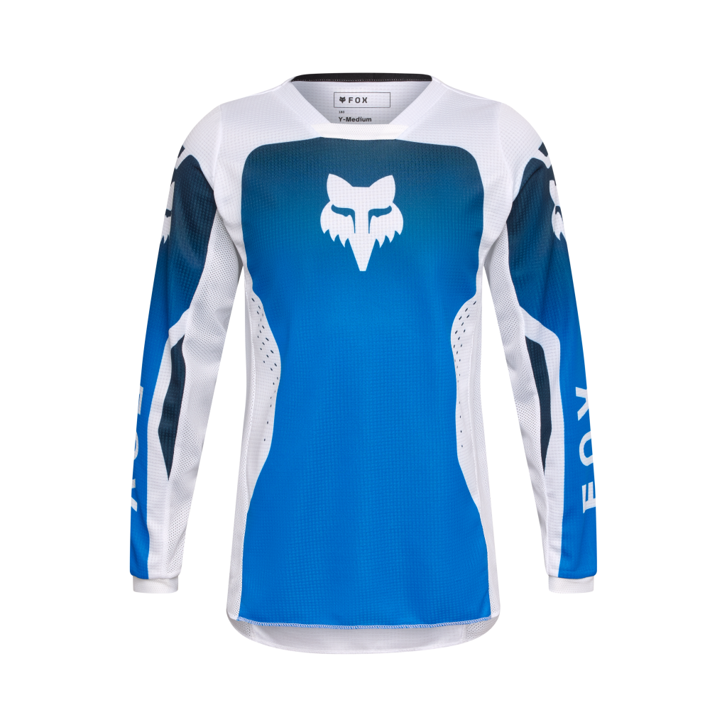 Fox Racing Yth 180 Shield Motocrosstrikot in BLAU