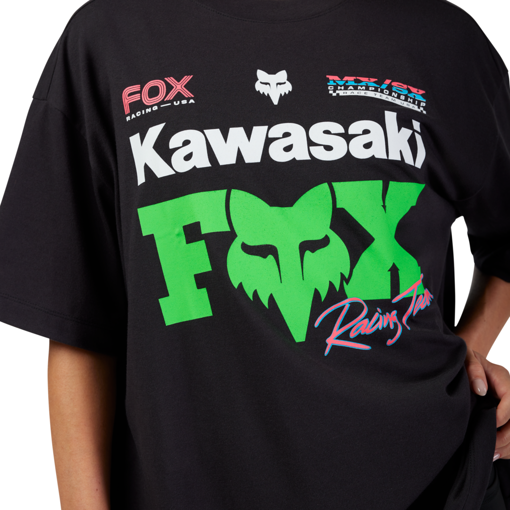 Fox Racing W Fox X Kawi Oversized SS Tee in SCHWARZ