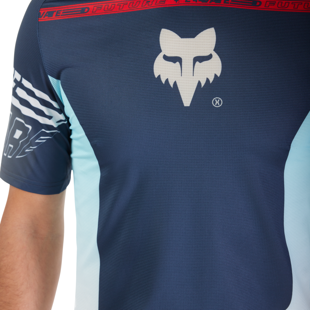 Fox Racing Flexair SS Elevated Trikot kurzarm in BLAU