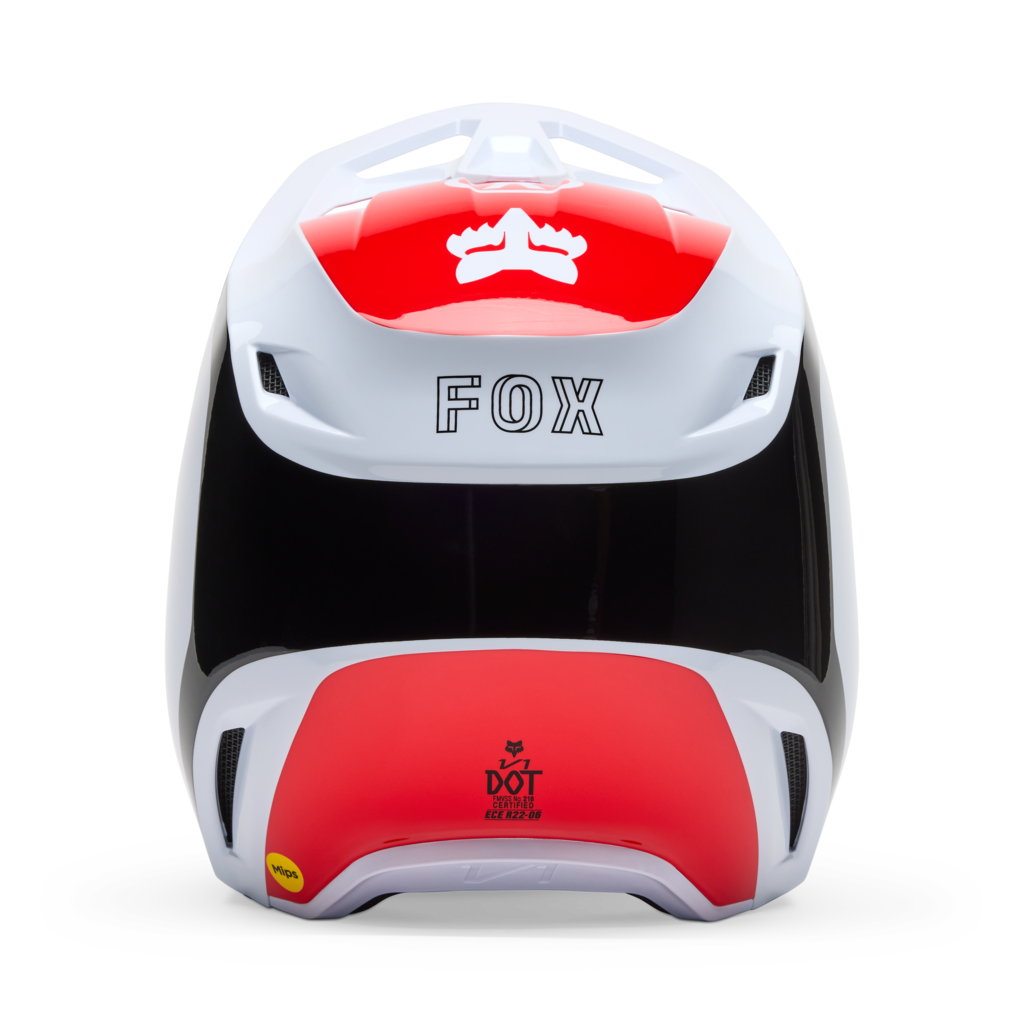 Fox Racing V1 Flow Motocross Helm in WEISS