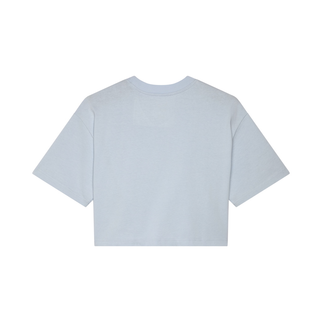 Fox Racing W Wordmark Os Crop Tee in BLAU