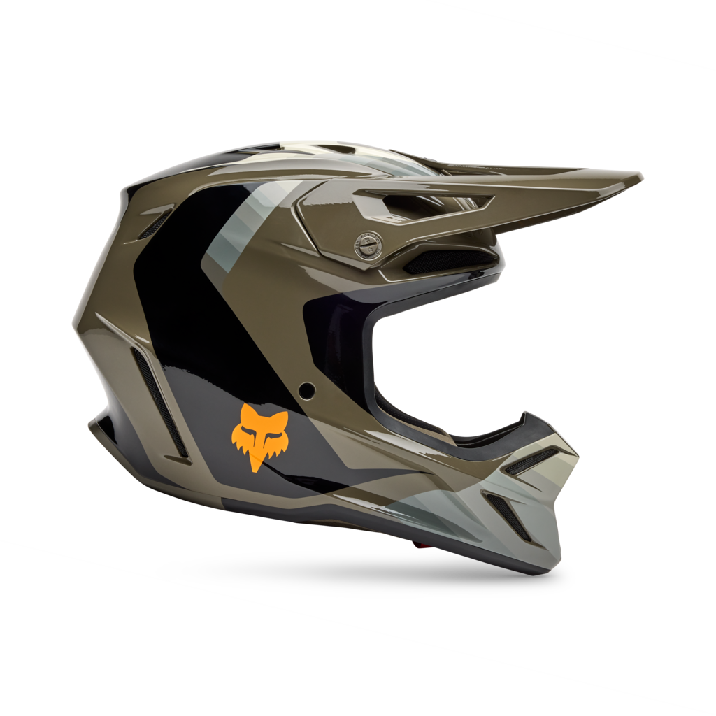 Fox Racing V3 Fade Motocross Helm in BRAUN