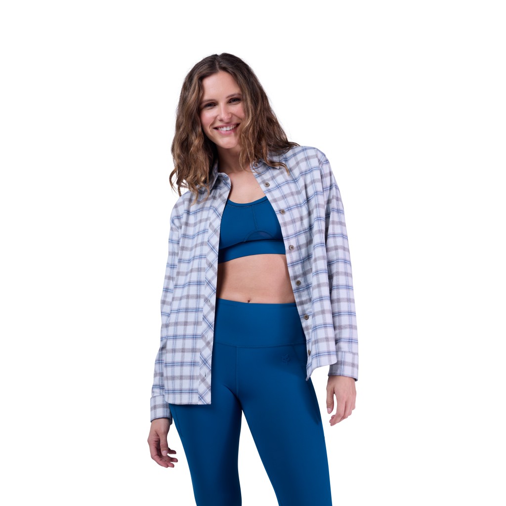 Fox Racing W Survivalist Core Flannel LS in GRAU