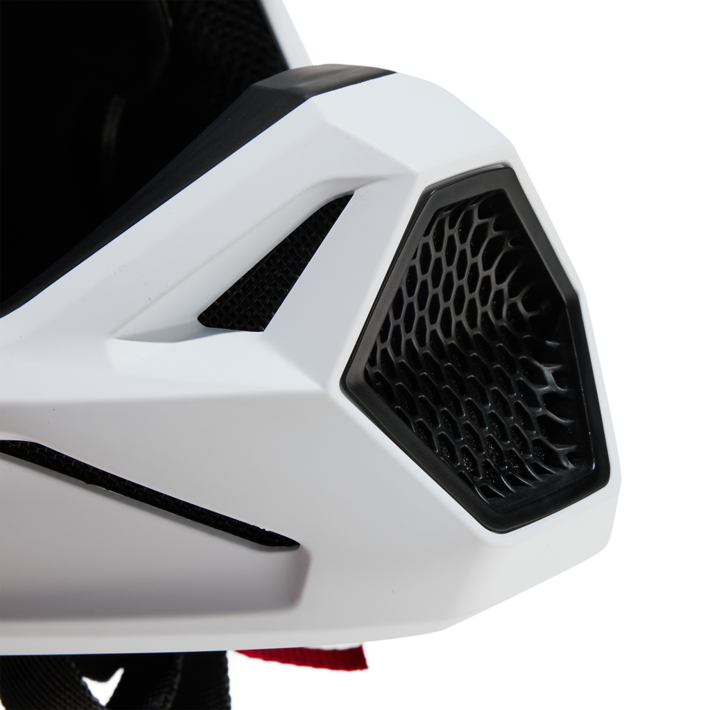 Fox Racing V1 Solid Motocross Helm in WEISS