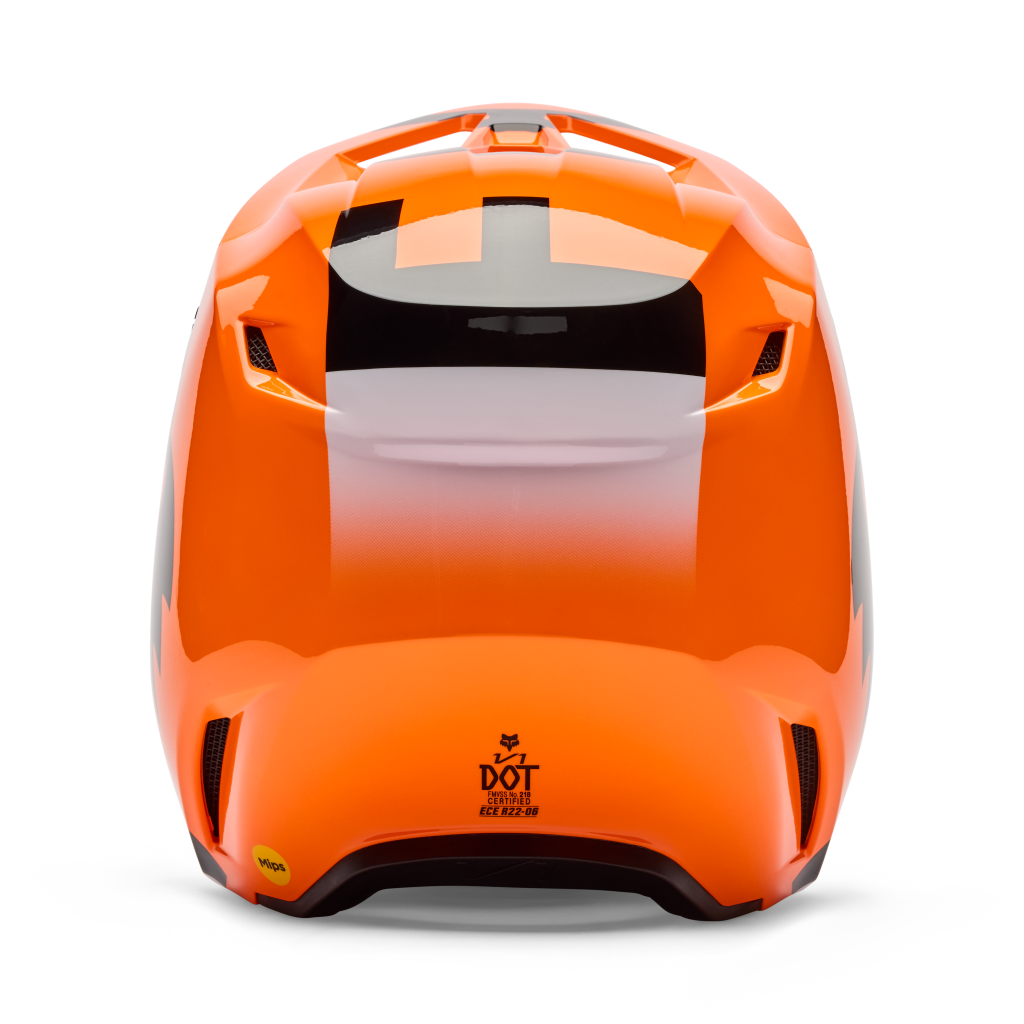 Fox Racing V1 Shield Motocross Helm in ORANGE