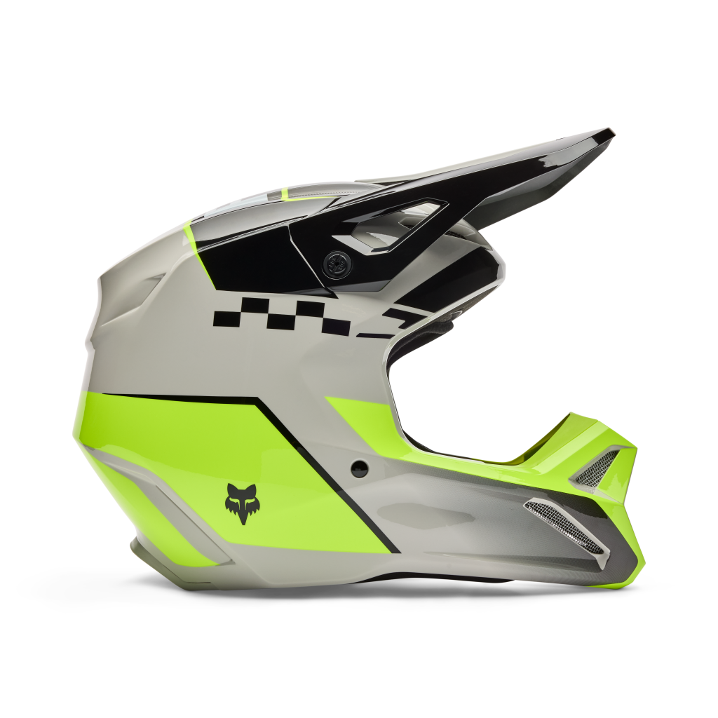 Fox Racing V1 Collect Motocross Helm in GRAU