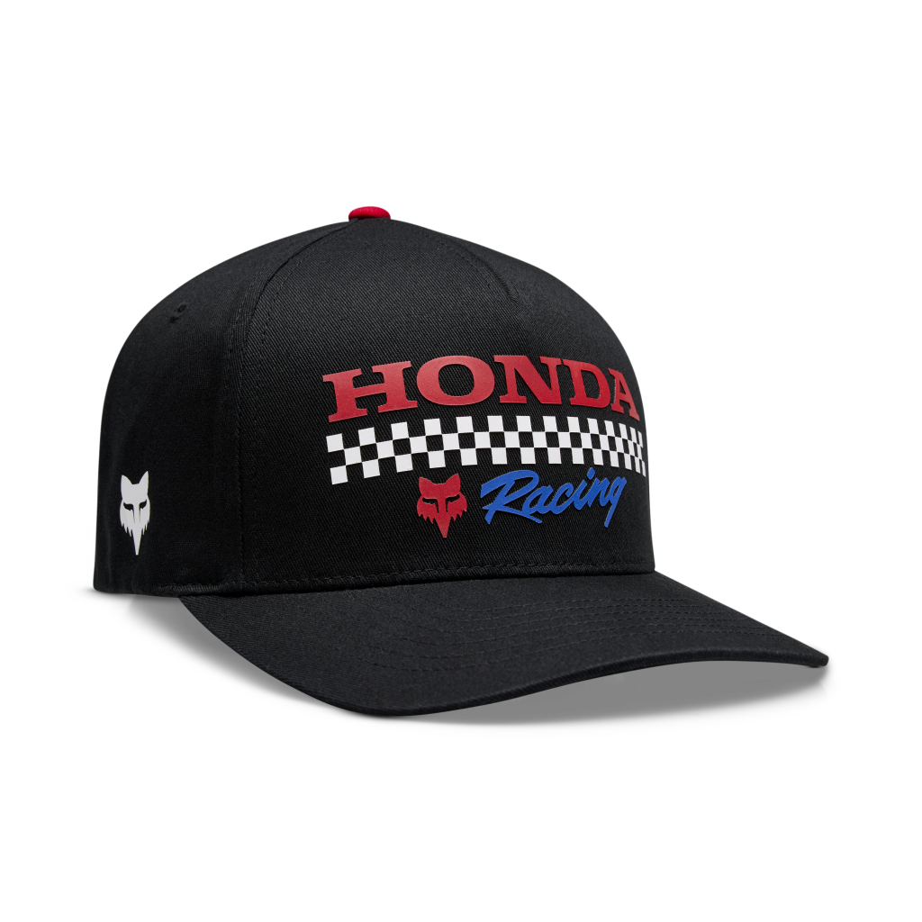 Fox Racing Honda Flexfit Cap in SCHWARZ