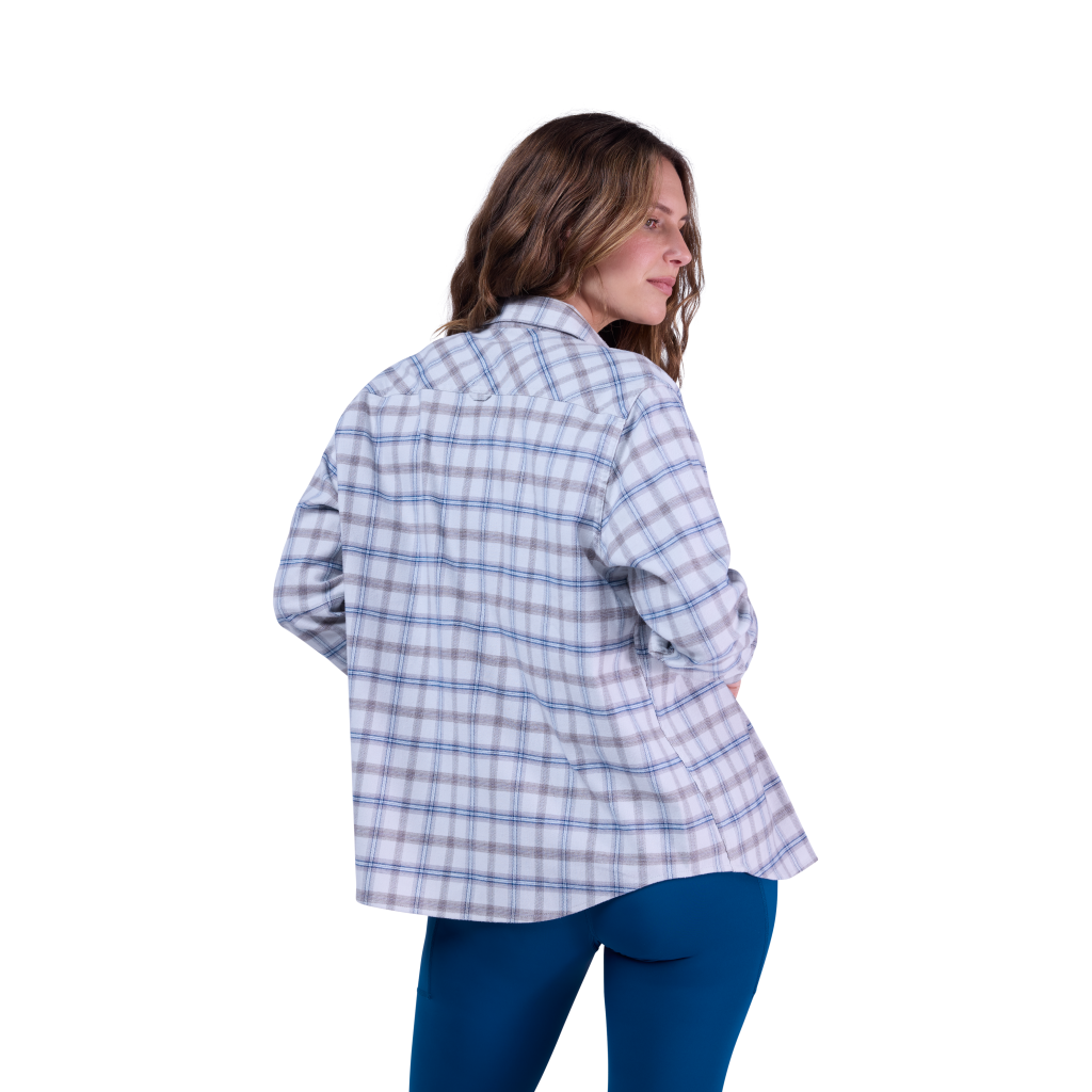 Fox Racing W Survivalist Core Flannel LS in GRAU