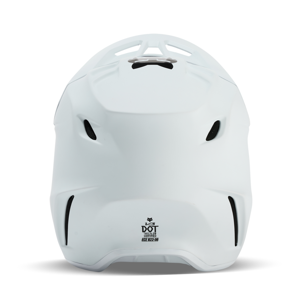 Fox Racing V3 Solid Motocross Helm in WEISS