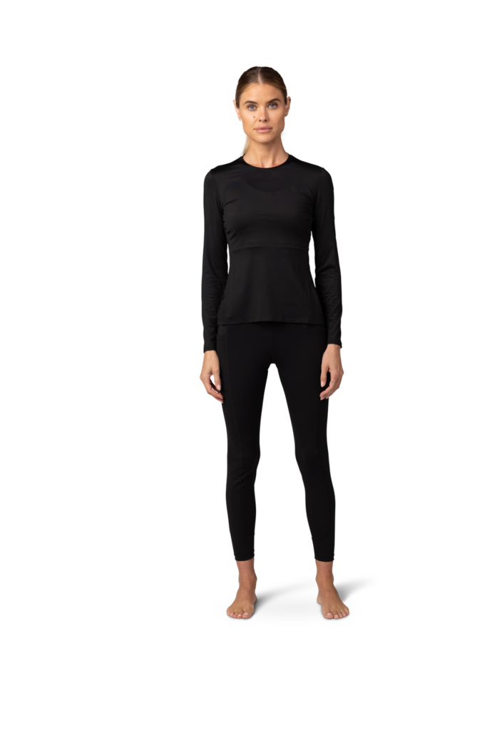 Fox Racing W Tecbase LS Shirt in SCHWARZ