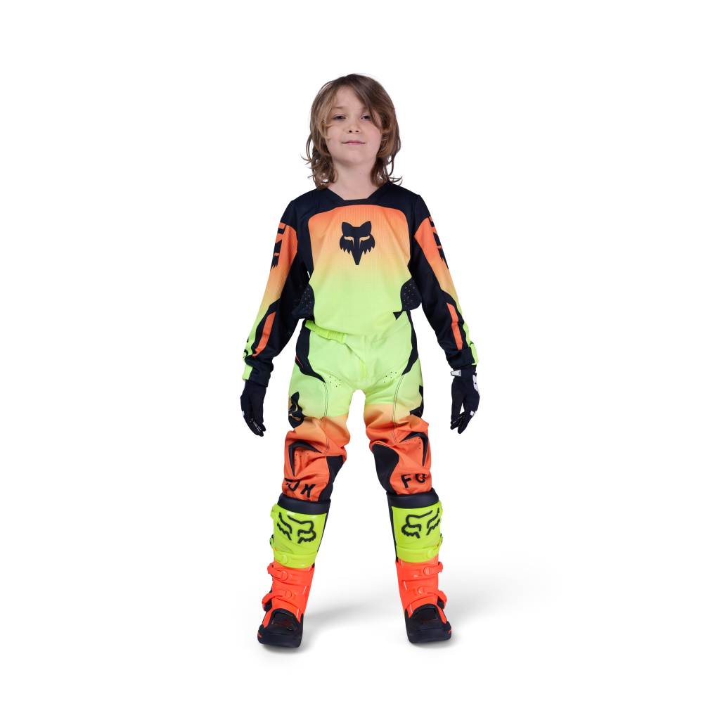 Fox Racing Yth 180 Shield Motocrosstrikot in GELB