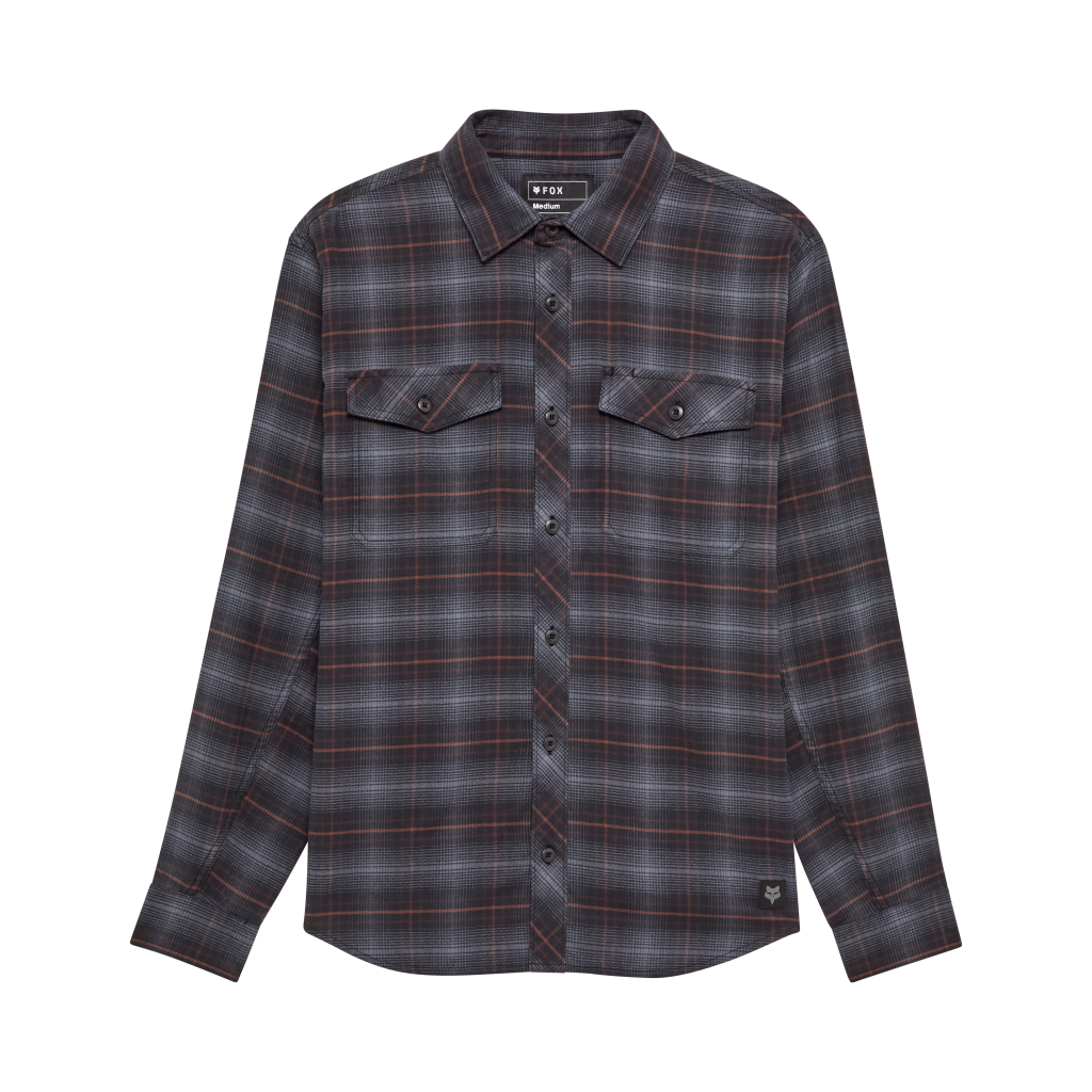 Fox Racing Survivalist Stretch Flannel LS in SCHWARZ