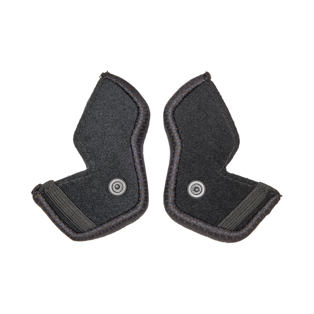 Fox Racing 23 Dropframe Pro Thin Cheekpads in SCHWARZ