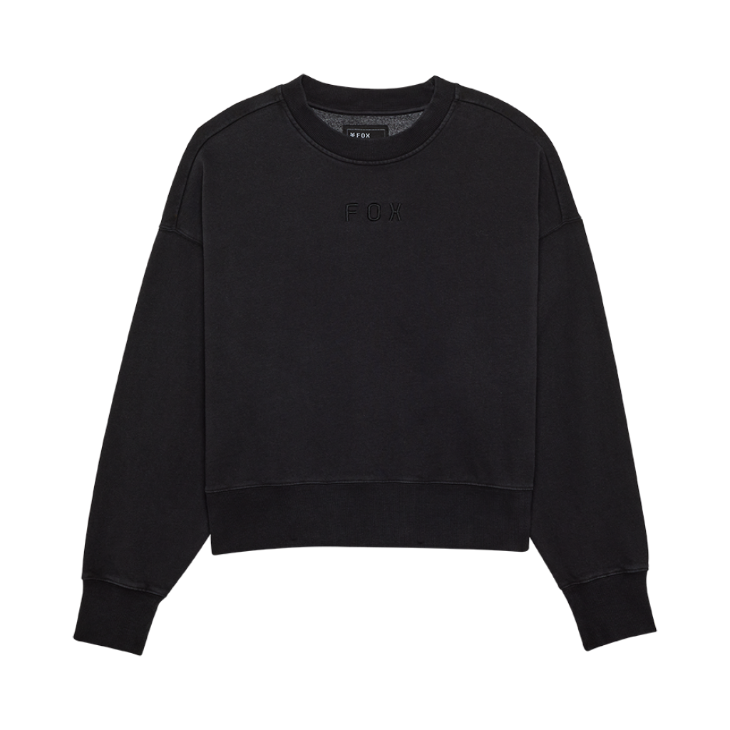 Fox Racing W Wordmark Ov Fleece Crew in SCHWARZ