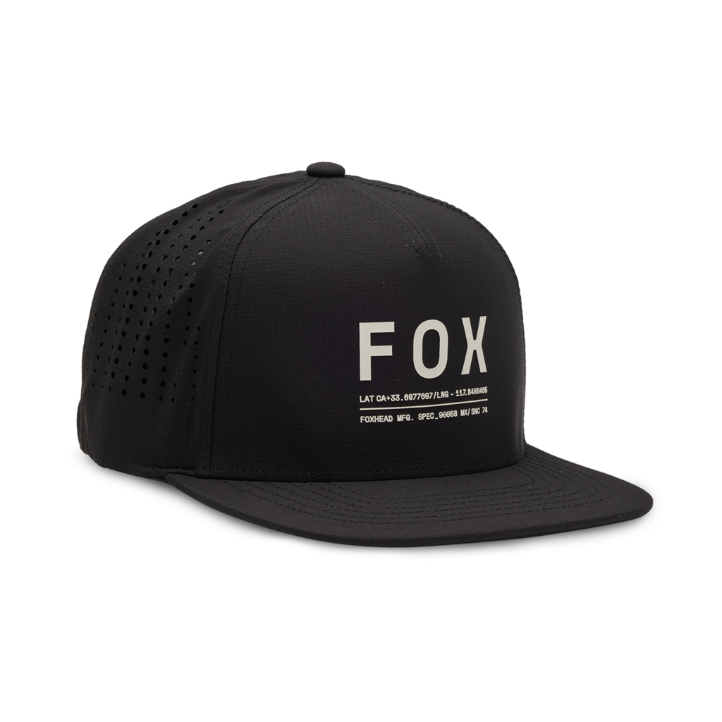 Fox Racing Non Stop Tech Snapback Cap in SCHWARZ
