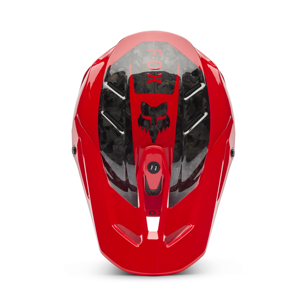 Fox Racing V3 RS Fracture Motocross Helm in ROT