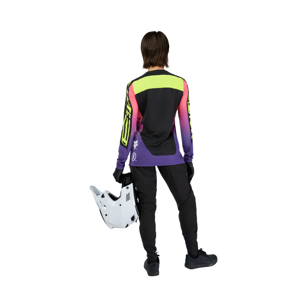 Fox Racing W Flexair LS Elevated Trikot langarm in SCHWARZ