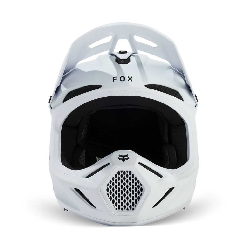 Fox Racing V3 Solid Motocross Helm in WEISS