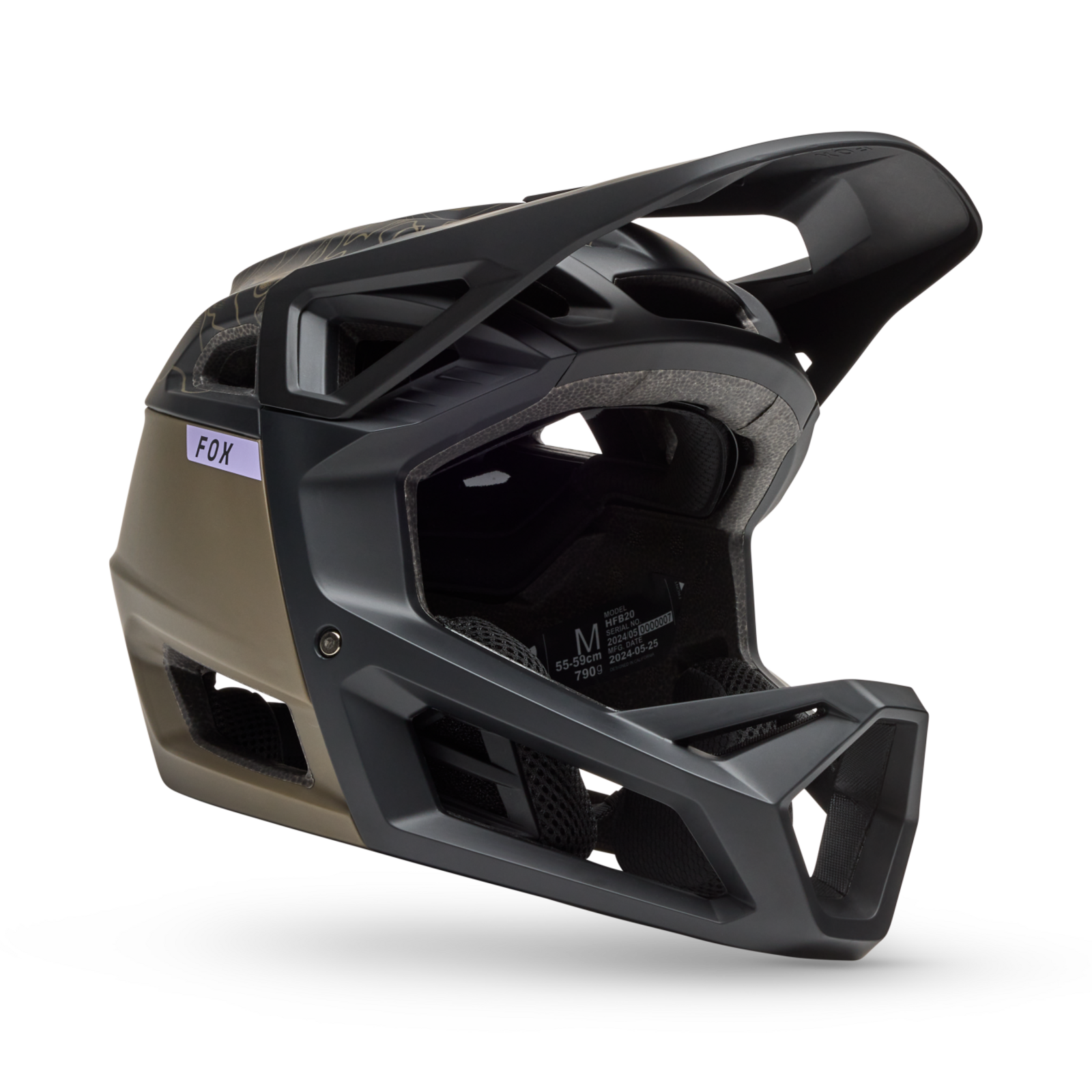 Fox Racing Proframe Vollvisier Helm in BRAUN