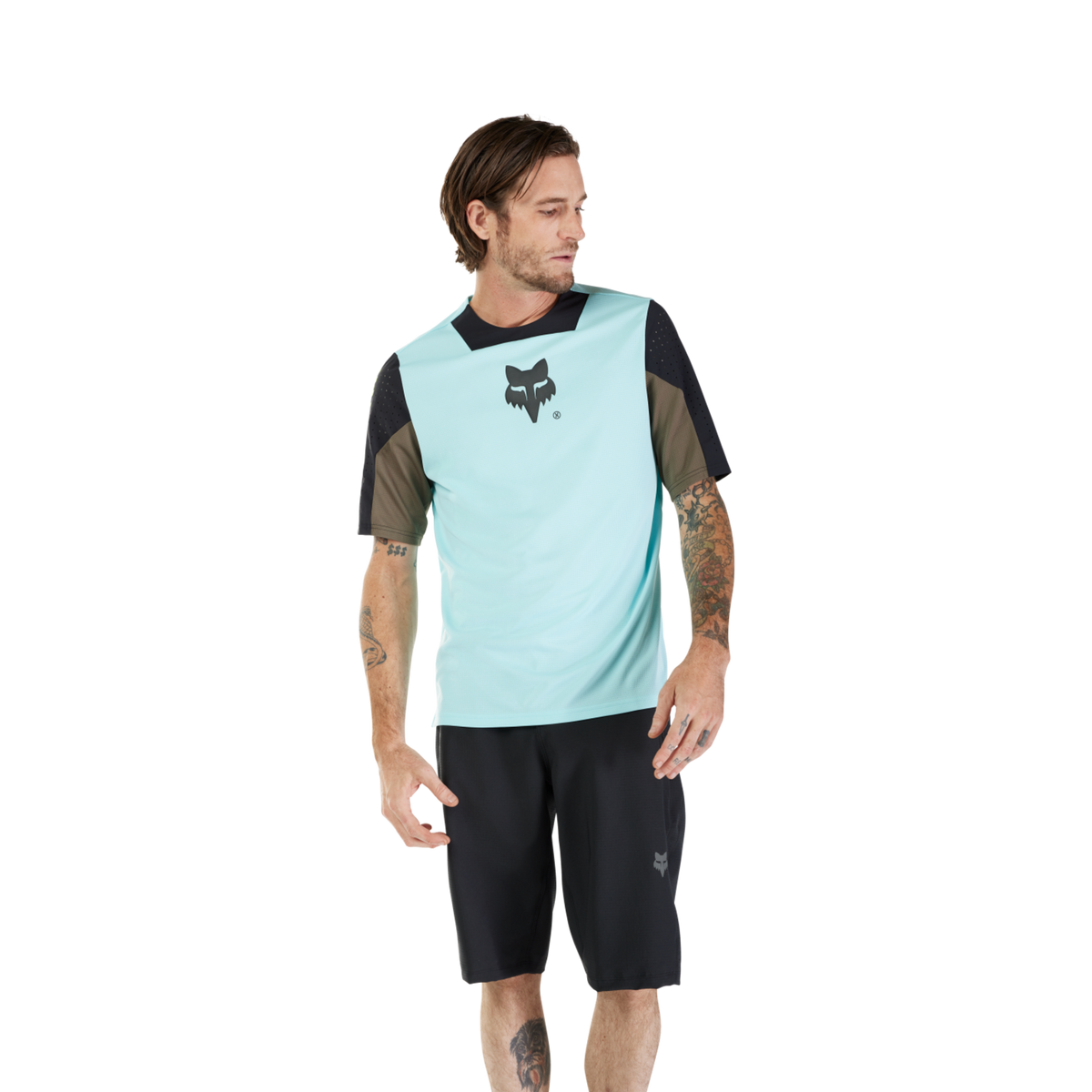 Fox Racing Defend SS Elevated Trikot kurzarm in BLAU