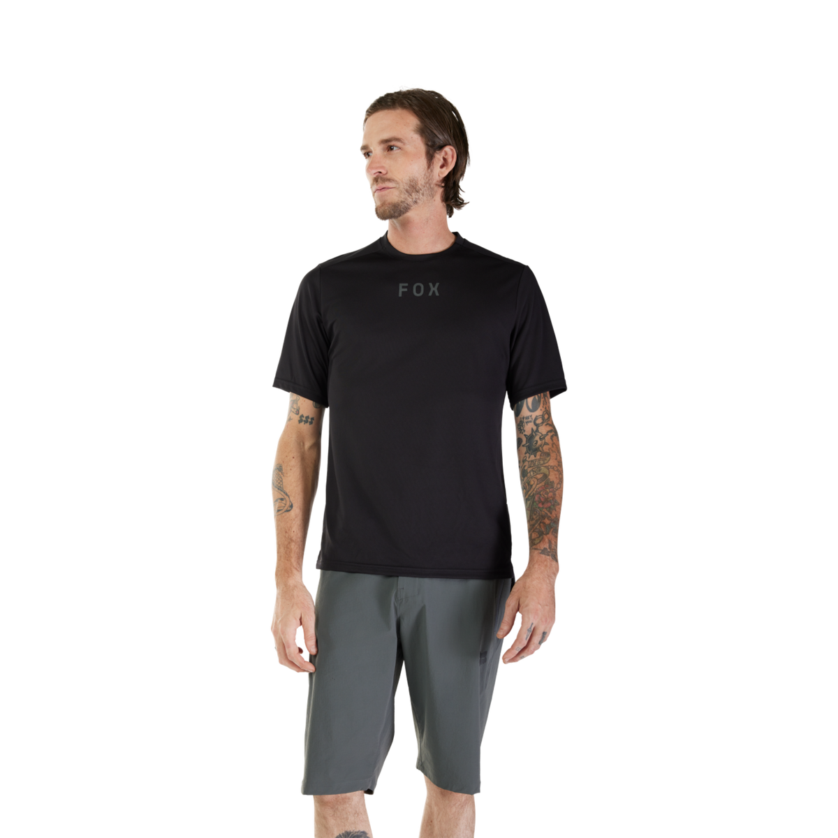 Fox Racing Ranger SS Wordmark Trikot kurzarm in SCHWARZ