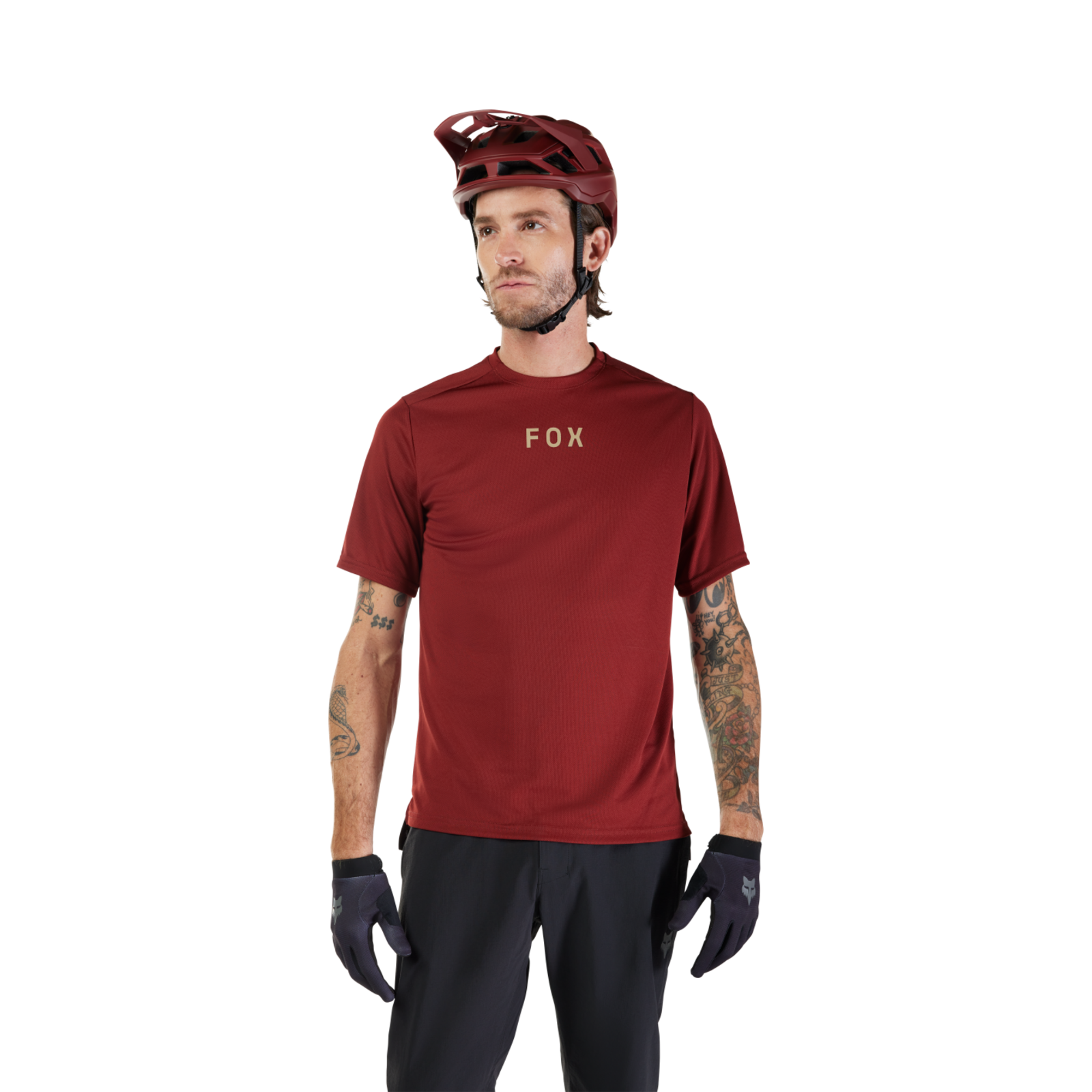 Fox Racing Ranger SS Wordmark Trikot kurzarm in ROT