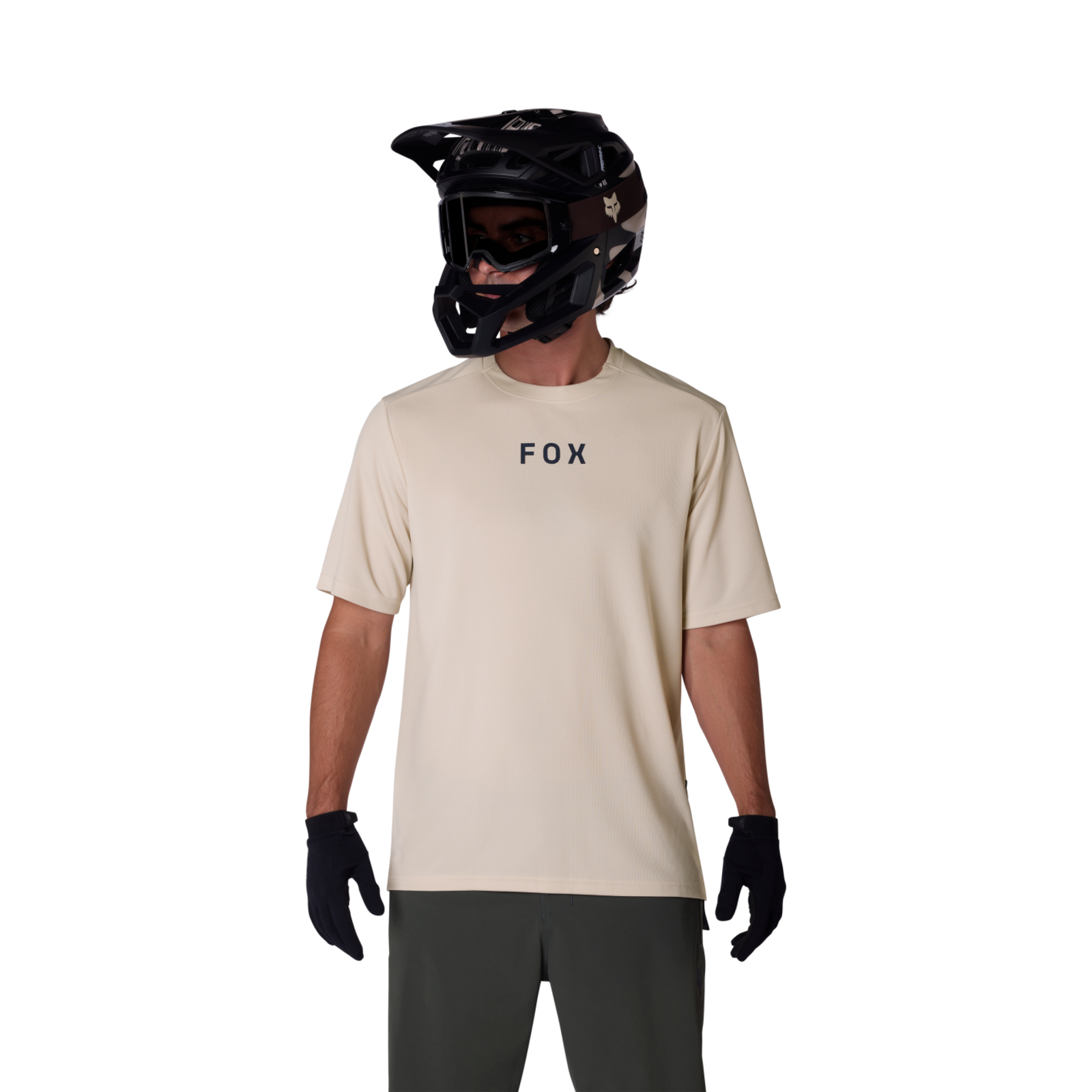 Fox Racing Ranger SS Wordmark Trikot kurzarm in BEIGE