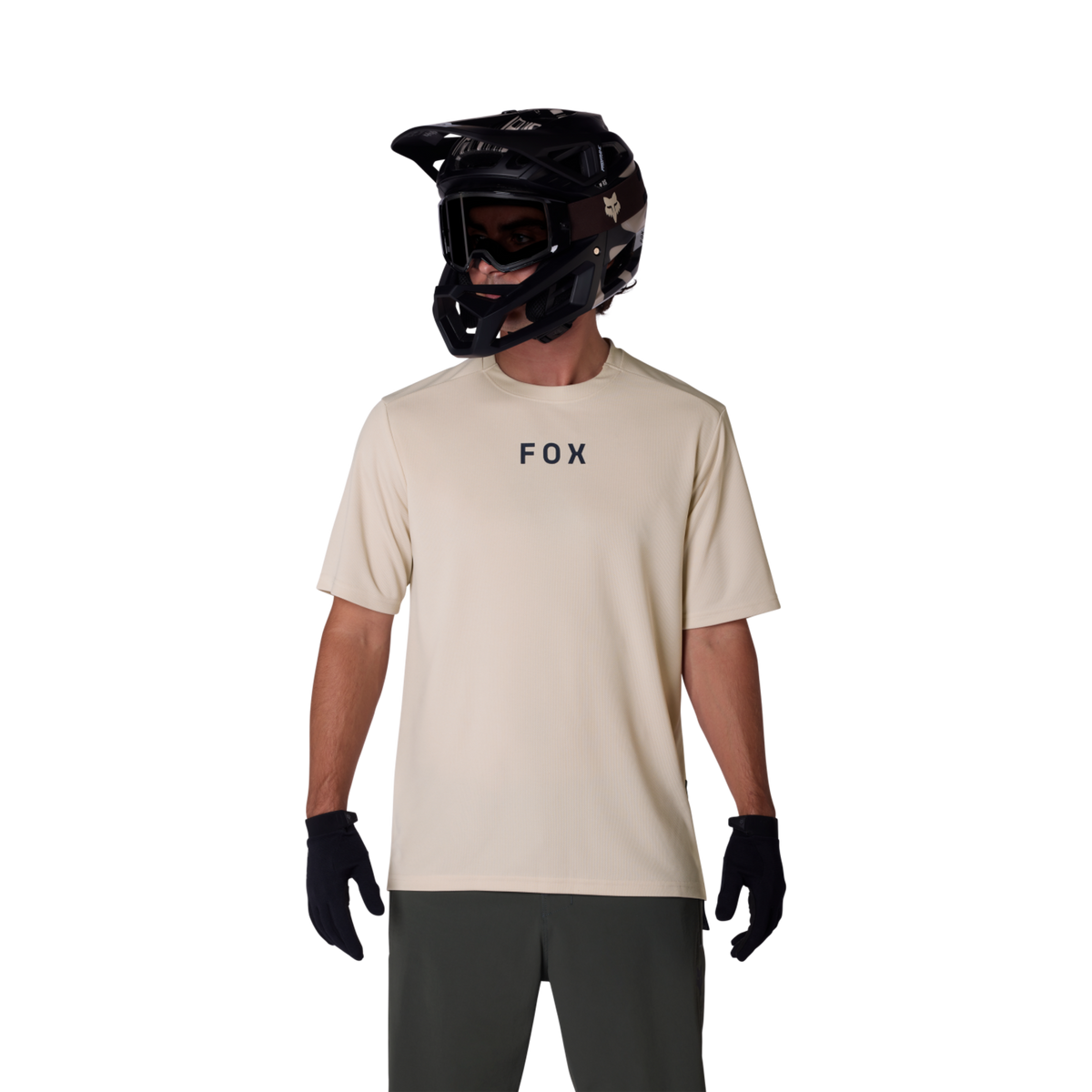 Fox Racing Ranger SS Wordmark Trikot kurzarm in BEIGE