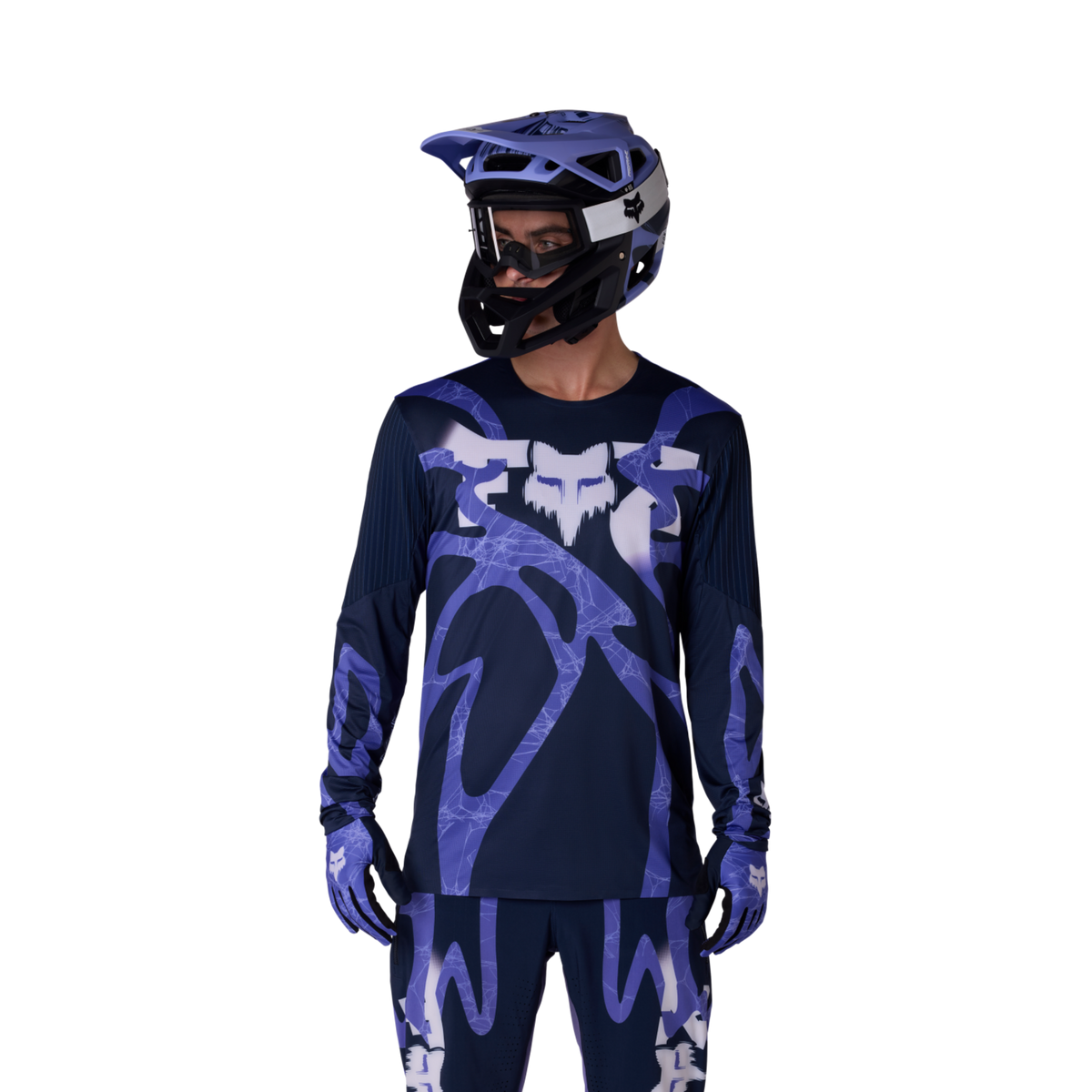 Fox Racing Flexair LS Diffuse SE Trikot langarm in BLAU