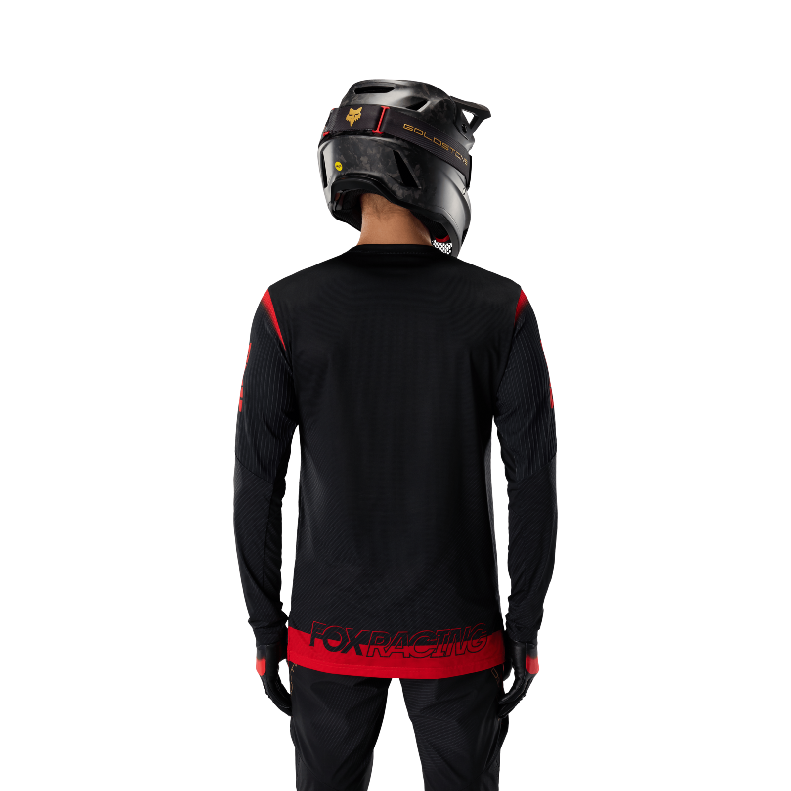 Fox Racing Flexair LS Jersey Goldstone SE in SCHWARZ
