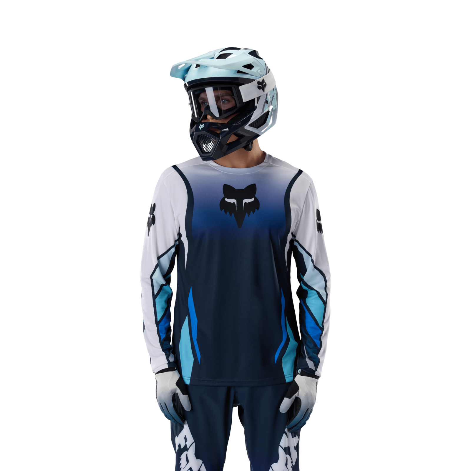 Fox Racing Ranger LS Jersey Foundry in BLAU