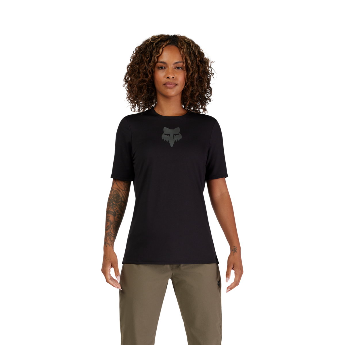 Fox Racing W Ranger SS Fox Head Trikot kurzarm in SCHWARZ
