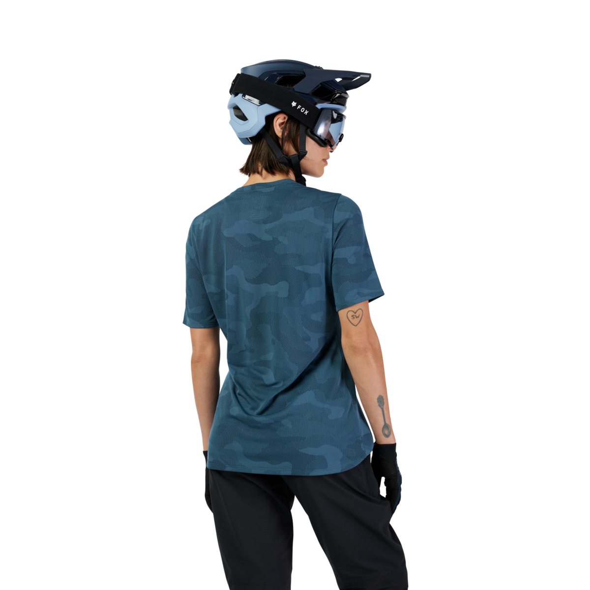 Fox Racing W Ranger Tru Dri SS Trikot kurzarm in BLAU