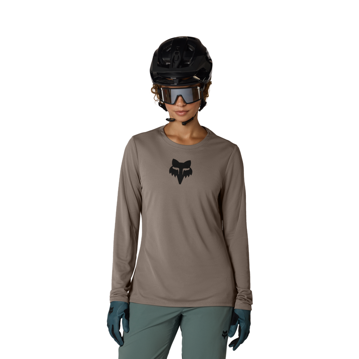 Fox Racing W Ranger LS Fox Head Trikot langarm in BRAUN