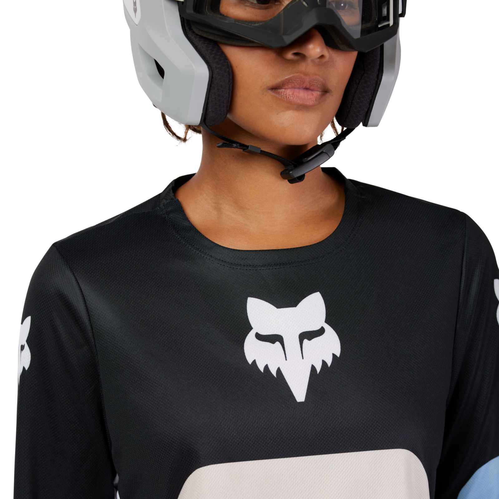 Fox Racing W Ranger LS Grid Trikot langarm in BLAU