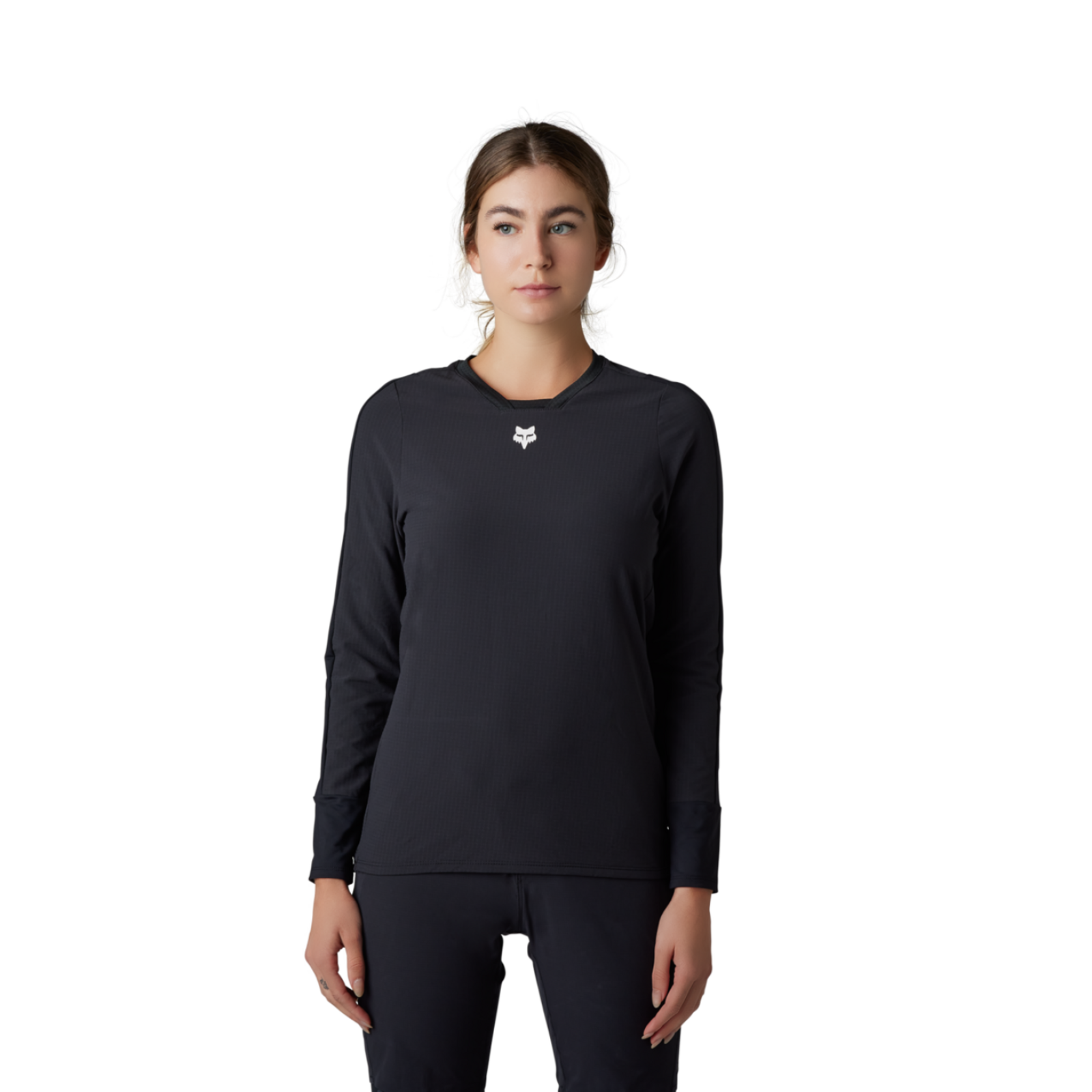 Fox Racing W Defend LS Thermal Trikot langarm in SCHWARZ