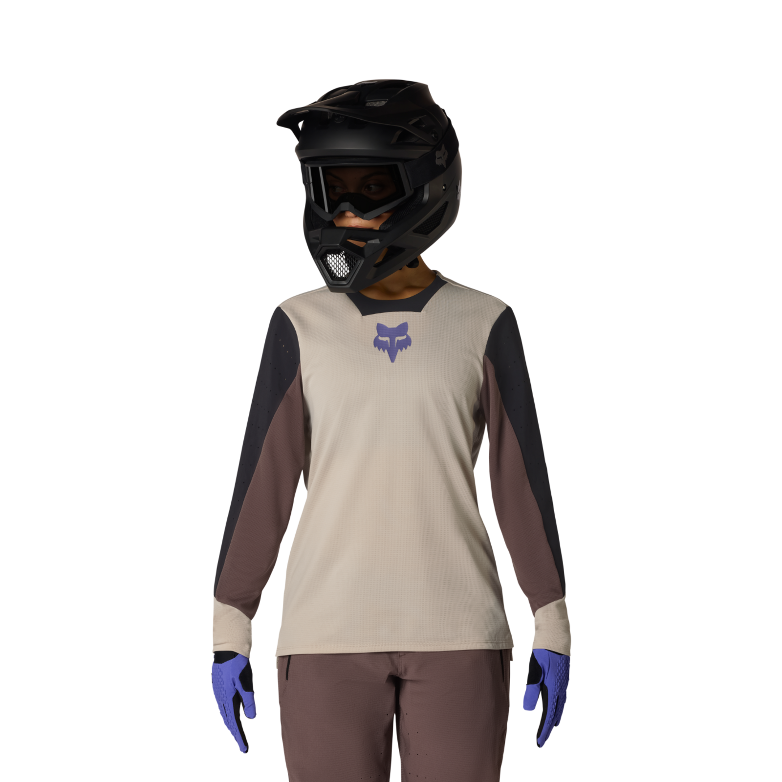 Fox Racing W Defend LS Park Trikot langarm in BEIGE