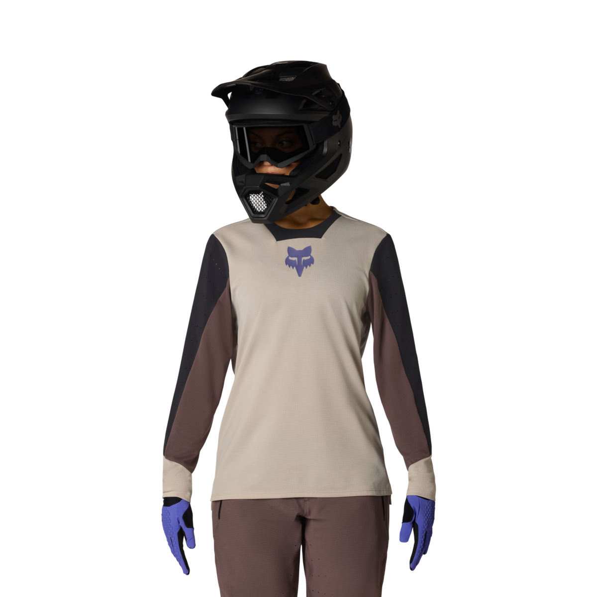 Fox Racing W Defend LS Park Trikot langarm in BEIGE