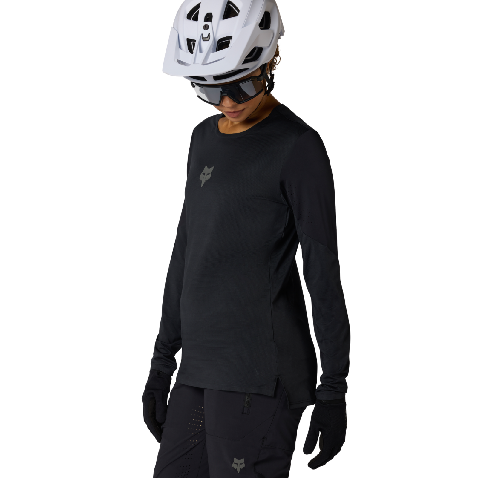Fox Racing W Flexair LS Trikot langarm in SCHWARZ
