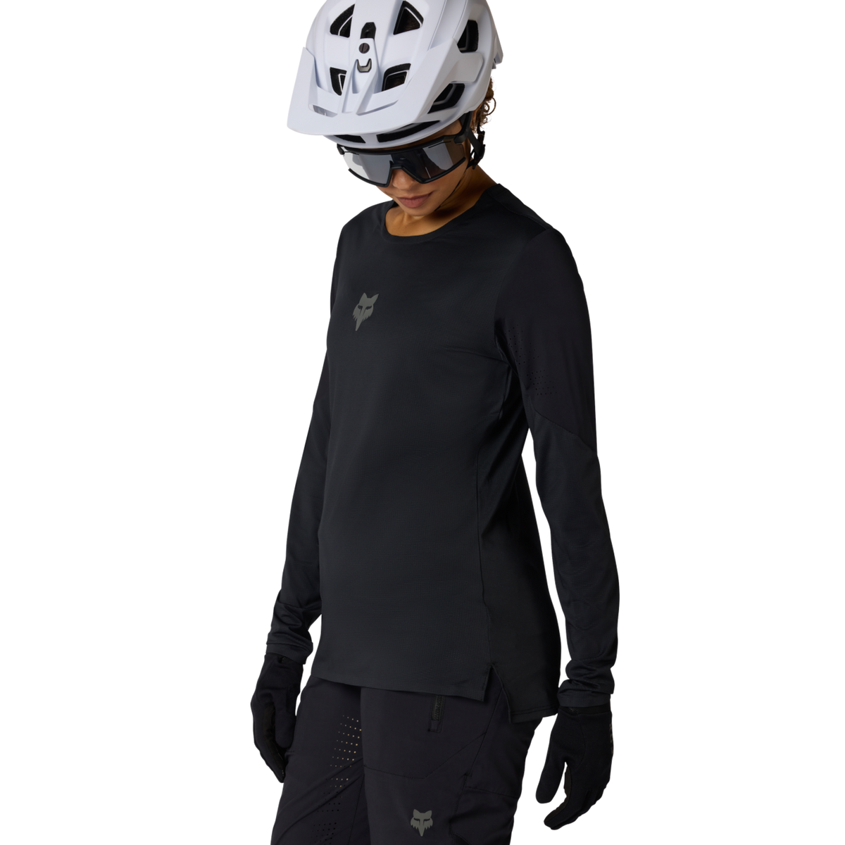 Fox Racing W Flexair LS Trikot langarm in SCHWARZ