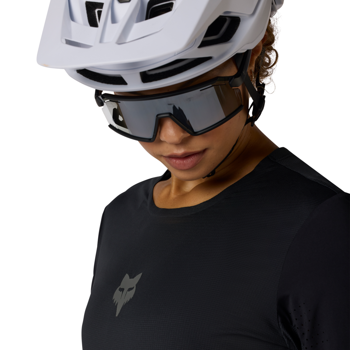 Fox Racing W Flexair LS Trikot langarm in SCHWARZ