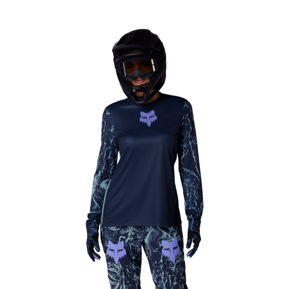 Fox Racing W Ranger LS Image Print Trikot langarm in BLAU