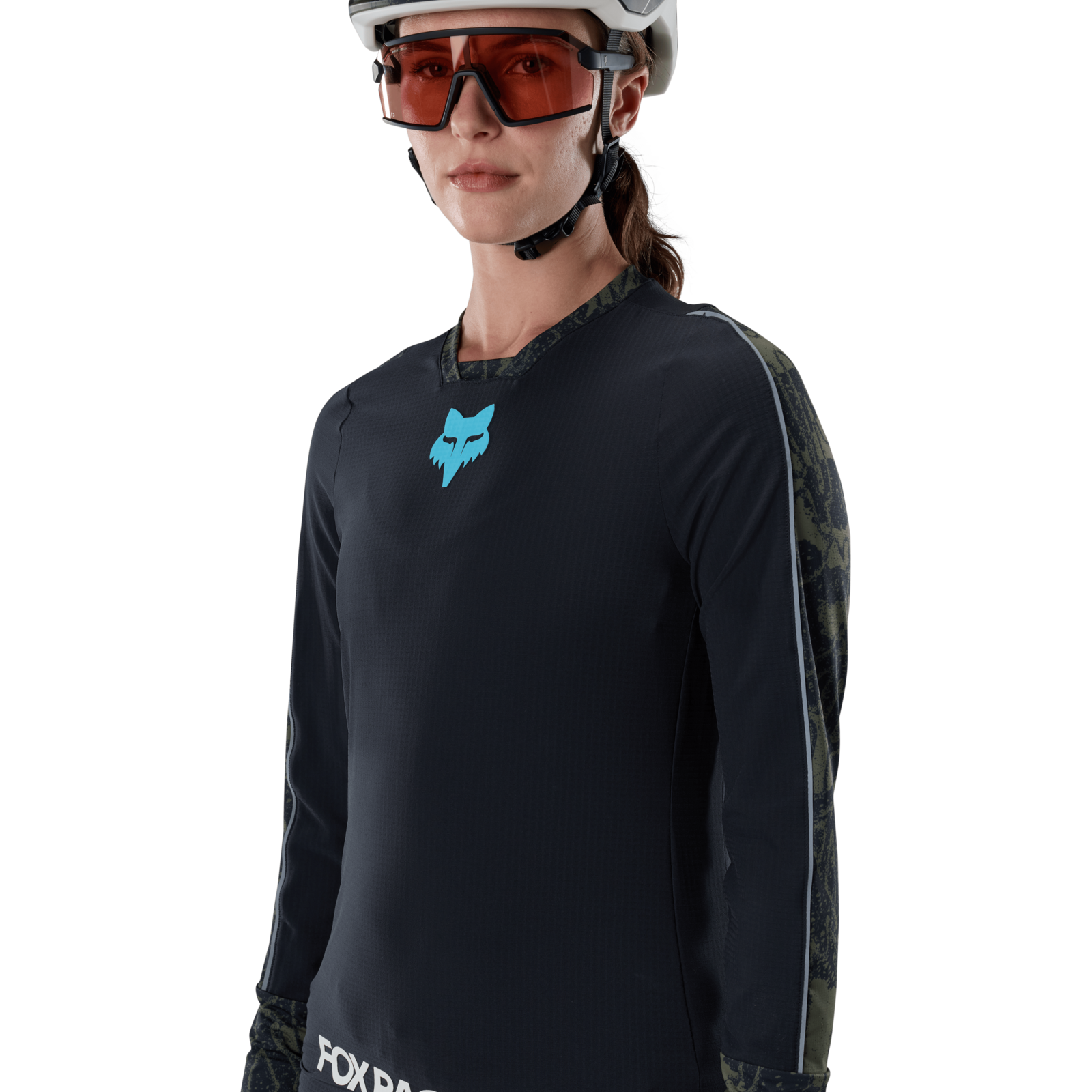 Fox Racing W Defend Thermal Jersey Lunar SE in SCHWARZ