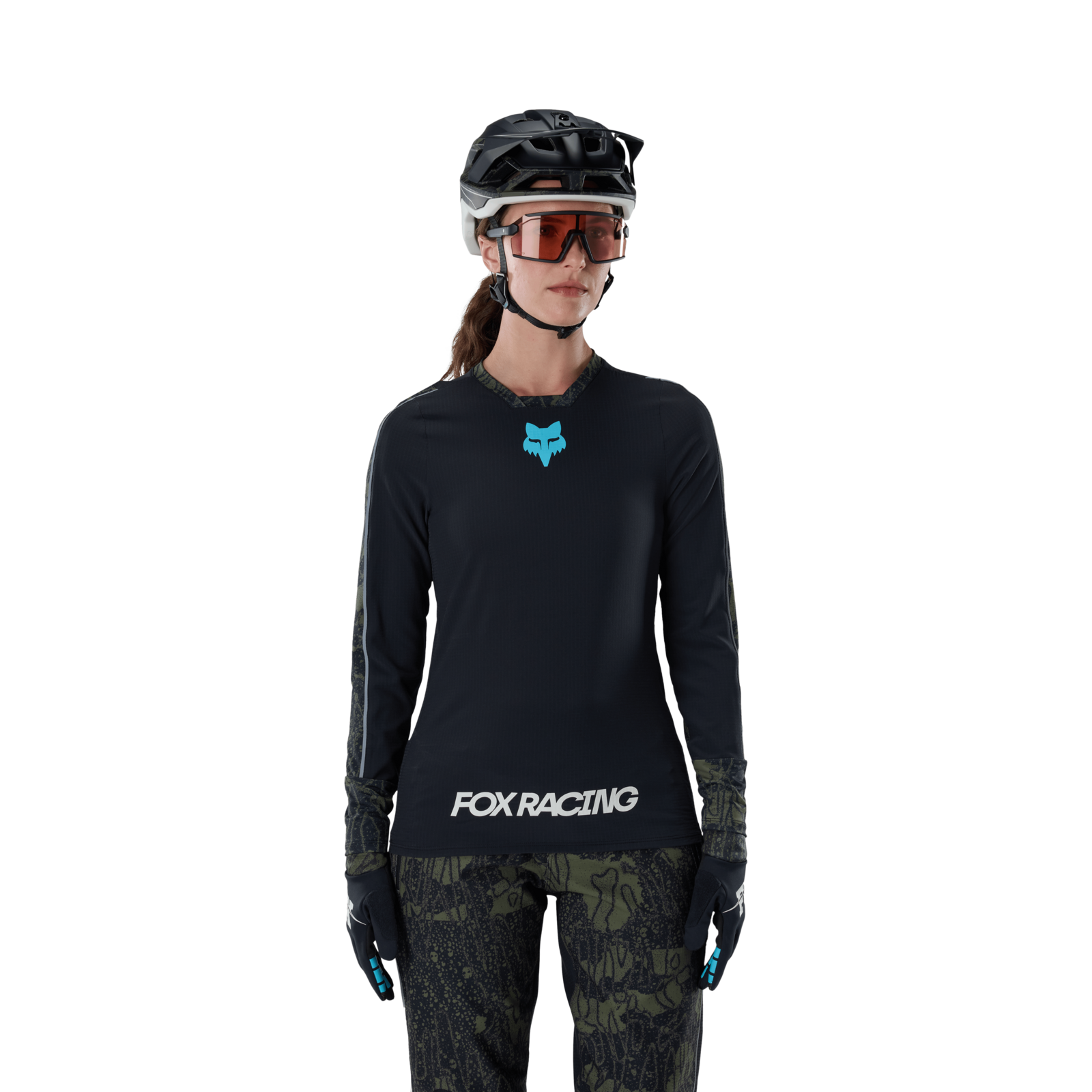 Fox Racing W Defend Thermal Jersey Lunar SE in SCHWARZ