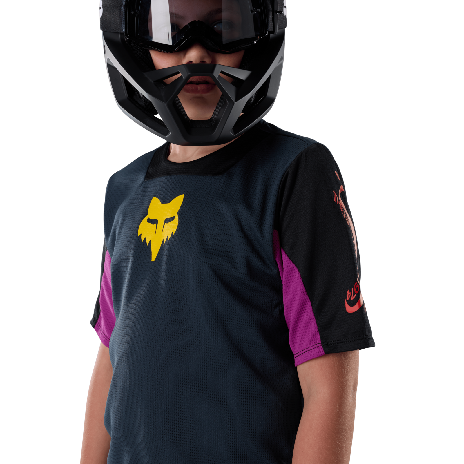 Fox Racing Yth Defend SS Creation Trikot kurzarm in