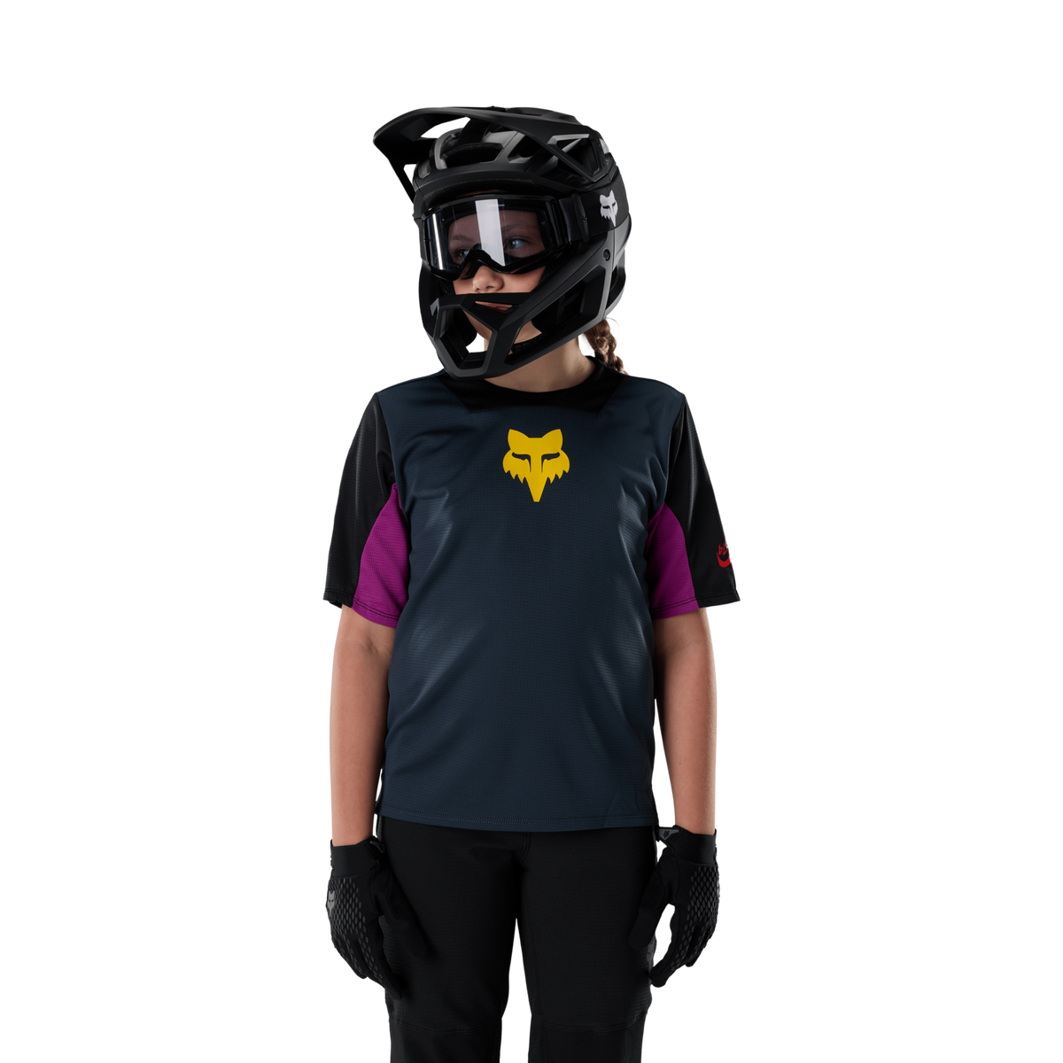 Fox Racing Yth Defend SS Creation Trikot kurzarm in
