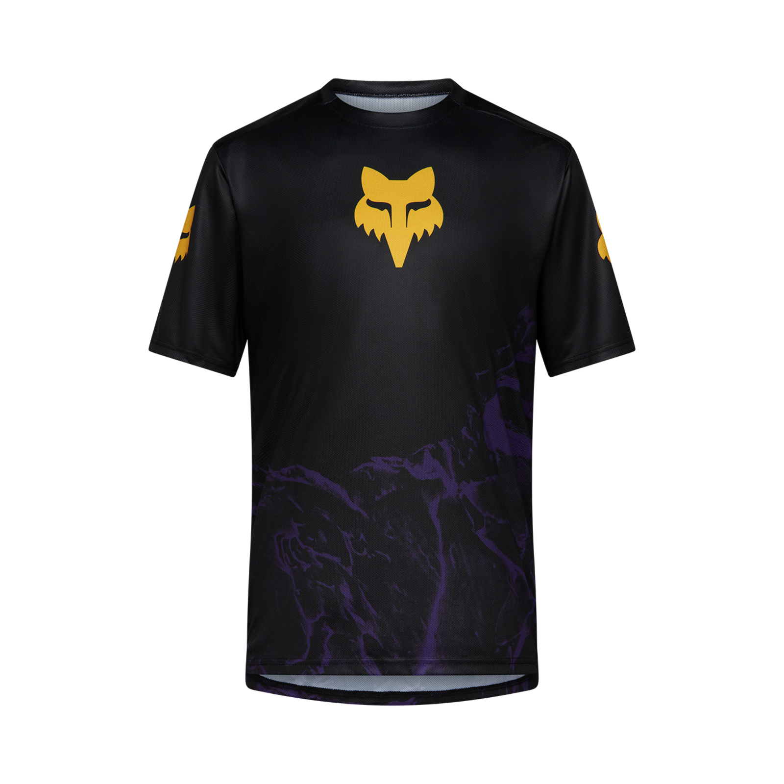 Fox Racing Yth Ranger SS Image Print Trikot kurzarm in SCHWARZ