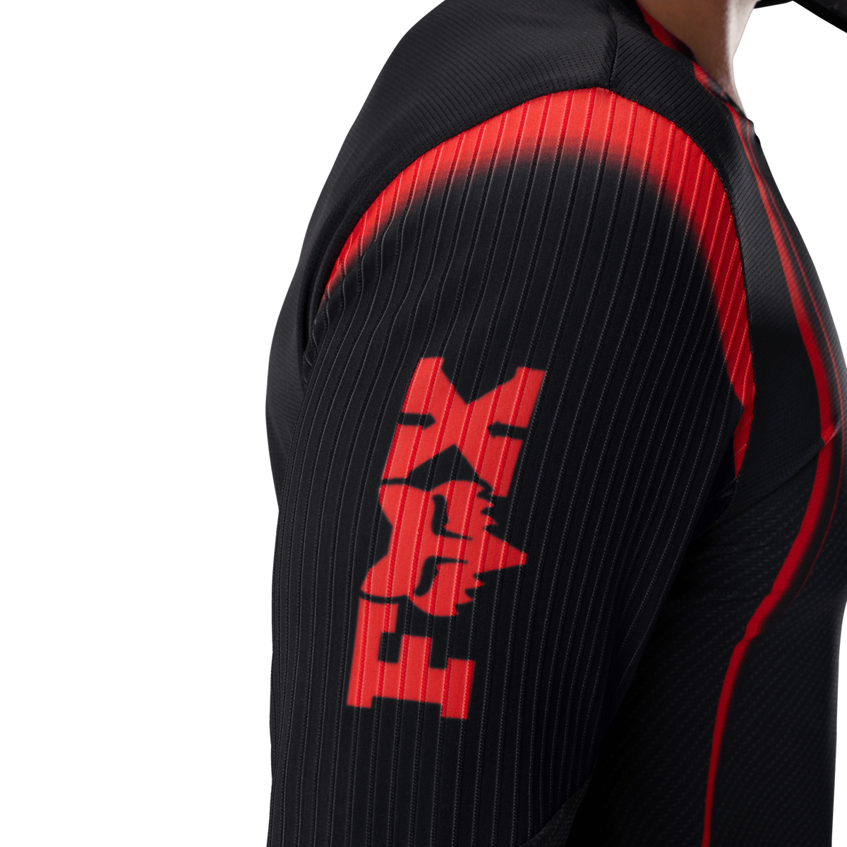 Fox Racing Yth Flexair LS Jersey Goldstone SE in SCHWARZ